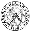 Black and White Public Health Service Logo