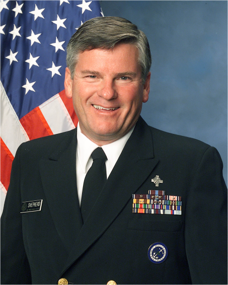 Professional photo of CAPT Shepherd in service dress blue uniform