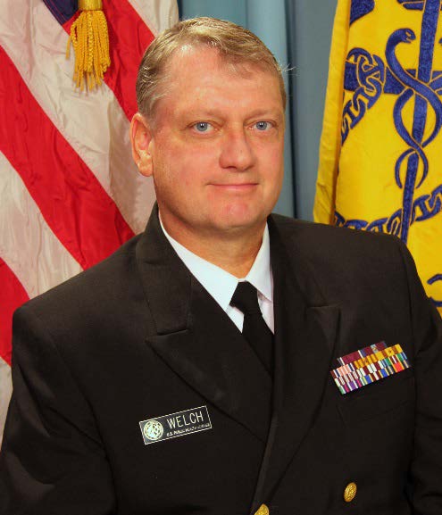 Professional photo of CAPT Welch in service dress blue uniform