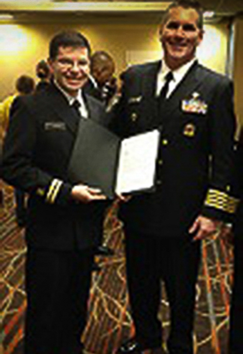 OBC Class 70 (Jan 2014) From left to right: LT Jonathan Burgos and CAPT Martin Sanders