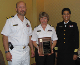 CAPT William Stokes, LCDR Pat Klein, and CDR Yvette Davis